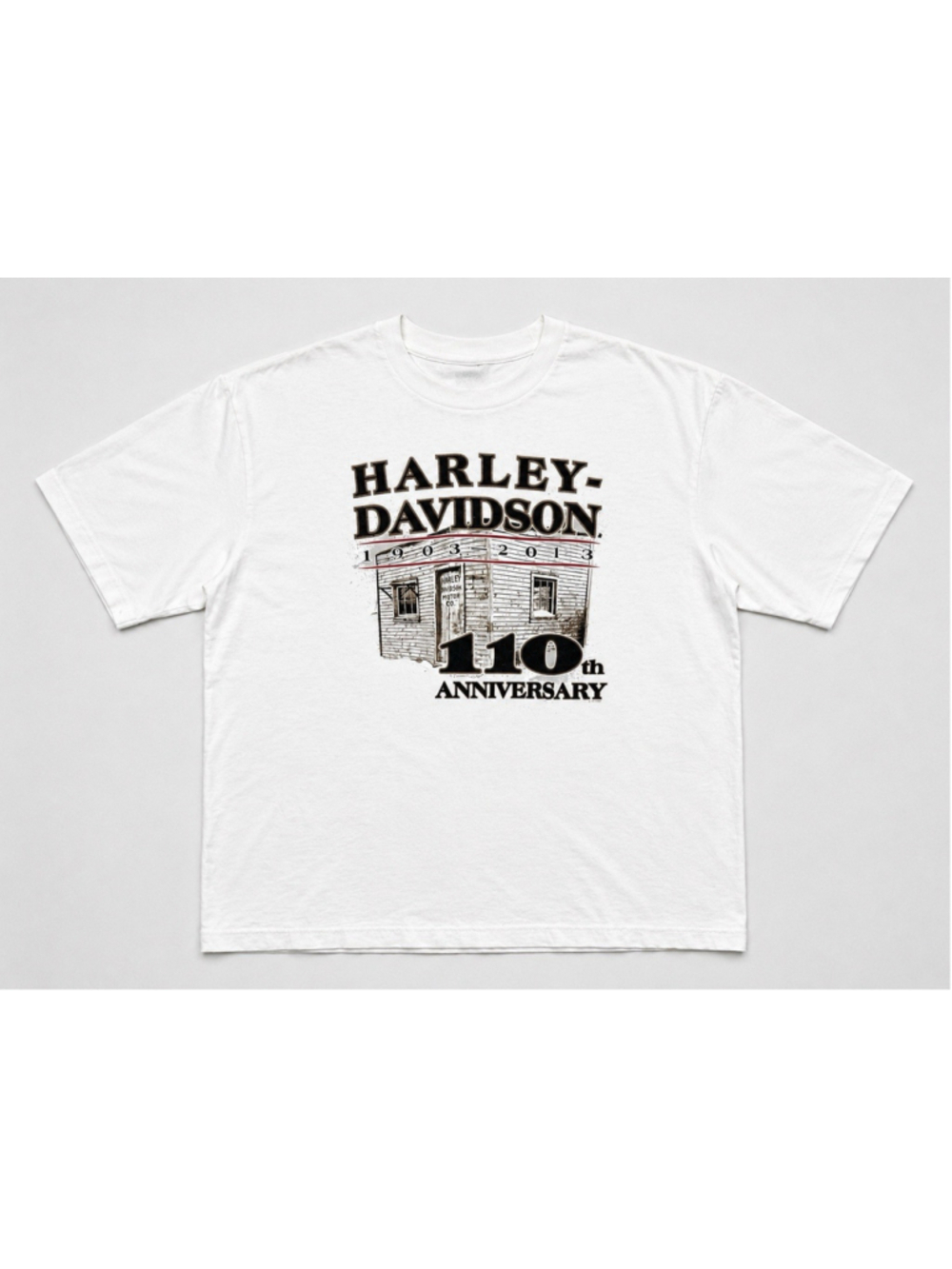 Harley Davidson Tshirt 1903-2013 Men’s 2XL Wisconsin White 110th Anniversary - Picture 2 of 4